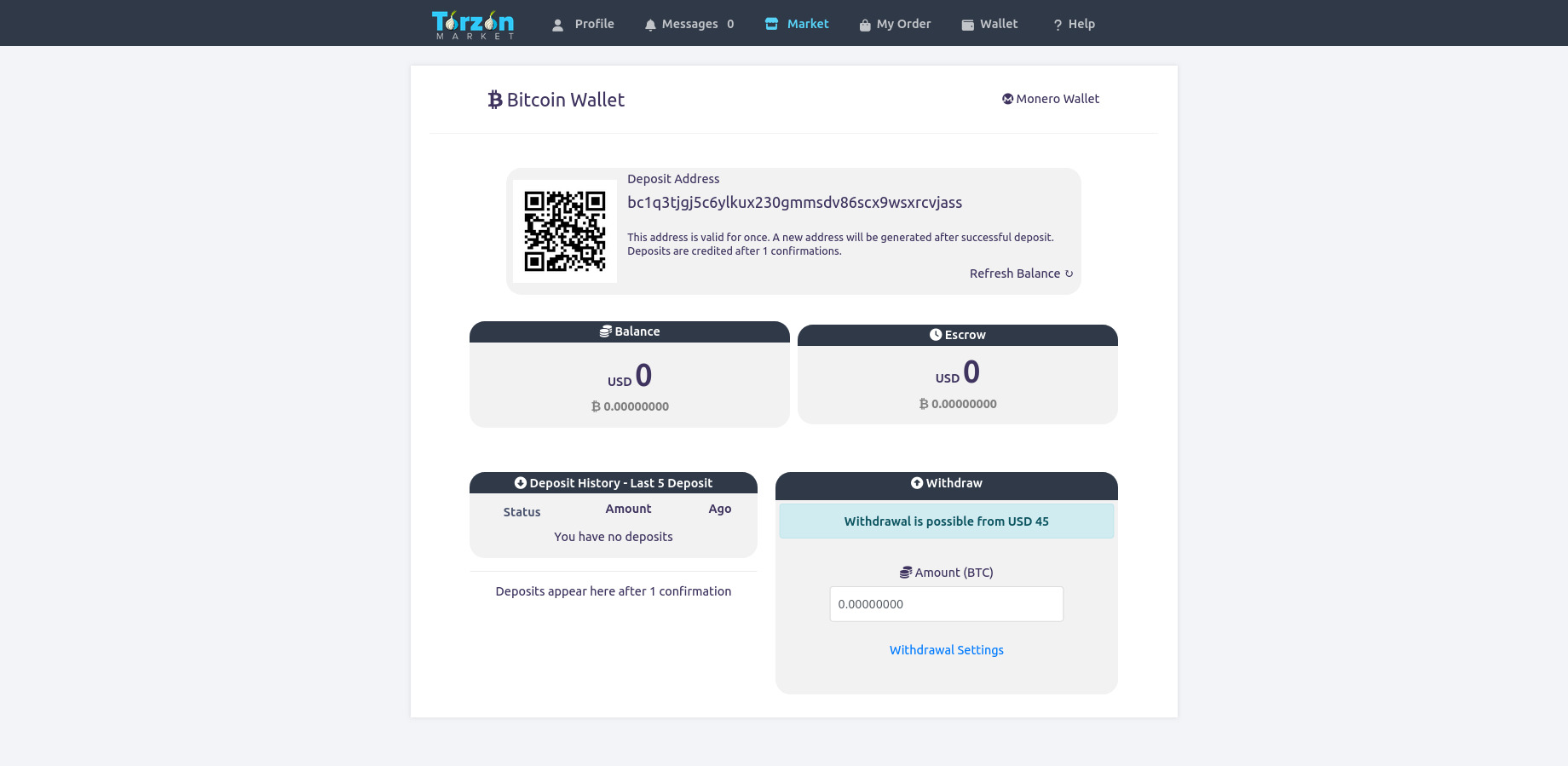 TorZon Market Dashboard